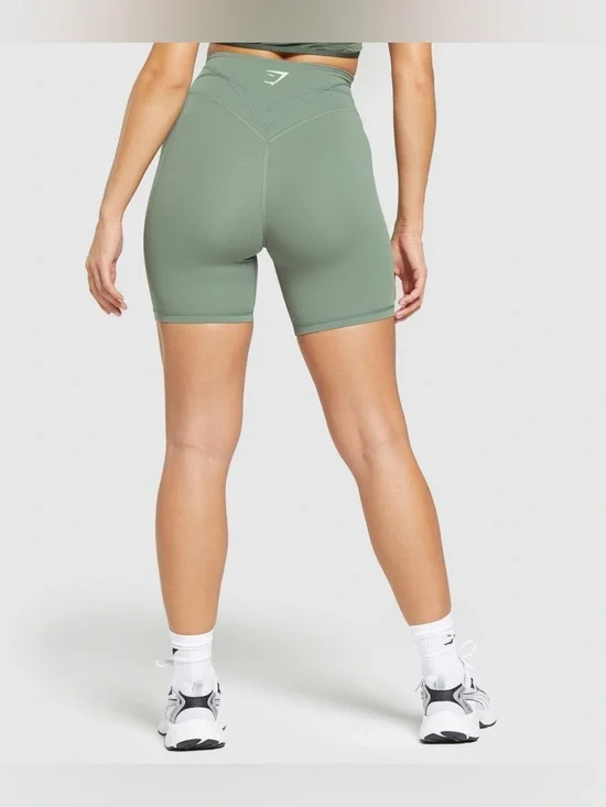 GYMSHARK Stitch Feature Shorts Unit Green size Large - Picture 3 of 13